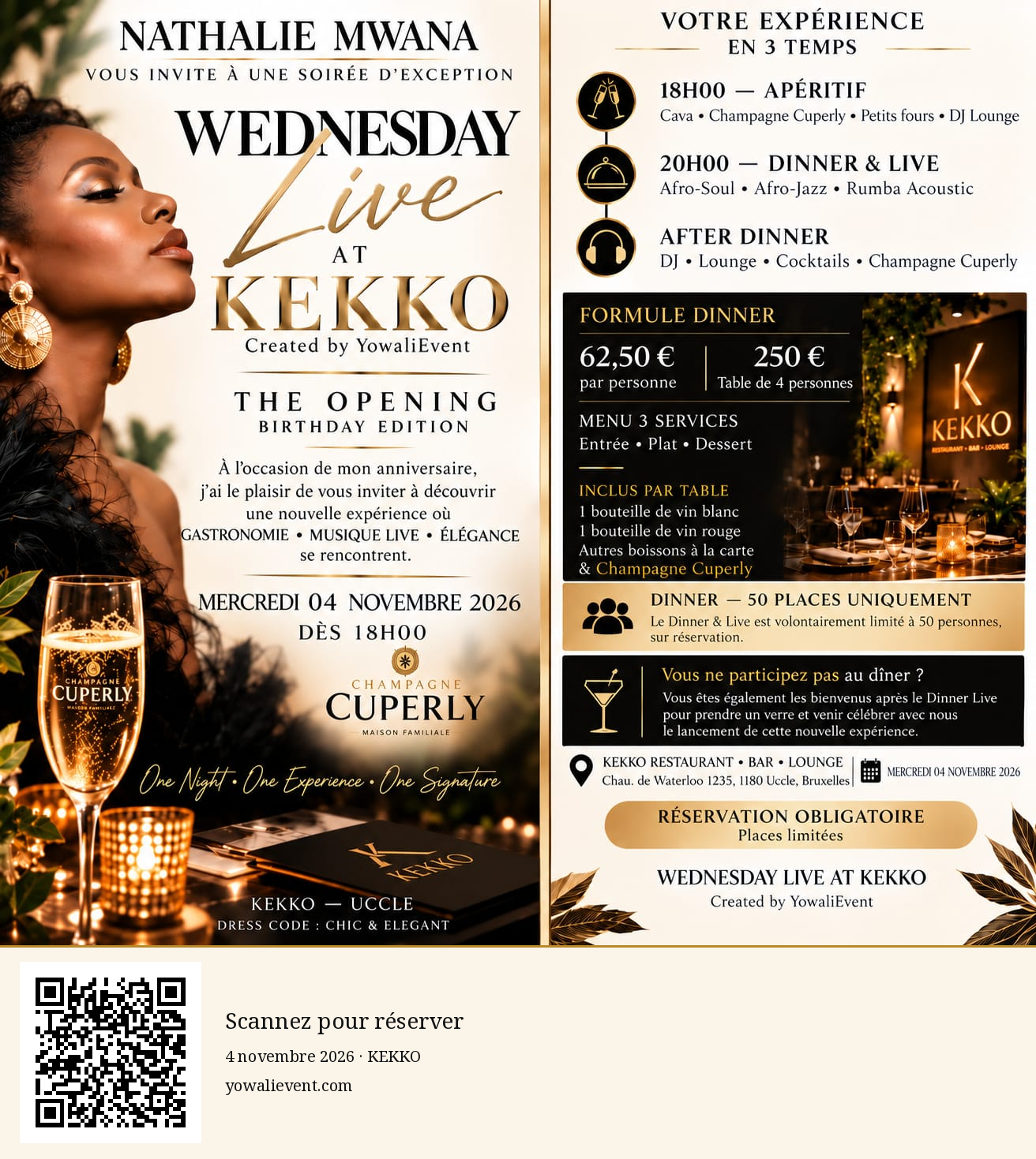 Wednesday Live at KEKKO — The Opening · Birthday Edition — 4 novembre 2026
